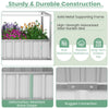 Lucktree 69”x36”x28” Raised Garden Bed with Cover, 16.5 Cu.Ft Galvanized Steel Planter Box Kit