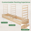 Lucktree Raised Garden Bed with Trellis, 93" L x 25" W x 40" H