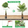 Lucktree 4.2FT Tall Artificial Palm Tree with 12 PEVA Leaves (2 Pack)