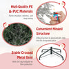 Lucktree 6ft Pre-Lit Snow Flocked Christmas Tree, Artificial Hinged Full Xmas Tree with 519 PVC & Pine Needles