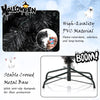 Lucktree 7 FT Artificial Halloween Tree, Pre-Lit Black Christmas Tree with Bendable Top Section