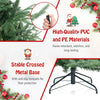 Lucktree 7ft Pre-lit Artificial Christmas Tree with 340 Warm White LED Lights, 1090 Branch Tips