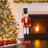 Lucktree 32.5 Inch Christmas Nutcracker with High Hat and Beautiful Scepter