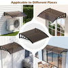 Lucktree 30" x 39" Window Awning with Hollow Sheet for Rain Snow Sunlight Protection