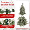 Lucktree 6ft / 7.5ft / 9ft Pre-Lit Artificial Christmas Tree with 360° Quick Power Connector