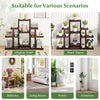 Lucktree Plant Stand Indoor & Outdoor 6 Tier Wood Flower Pot Stand for Multiple Plants