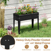 Lucktree Metal Raised Garden Bed with Legs(24”x11”x18”)