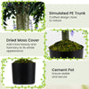 Lucktree 22'' Artificial Wisteria Topiary Ball Tree with Vivid Wisteria