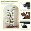 Lucktree Plant Stand Indoor with Grow Lights 8-Tier 58" Tall Corner Metal Plant Shelf