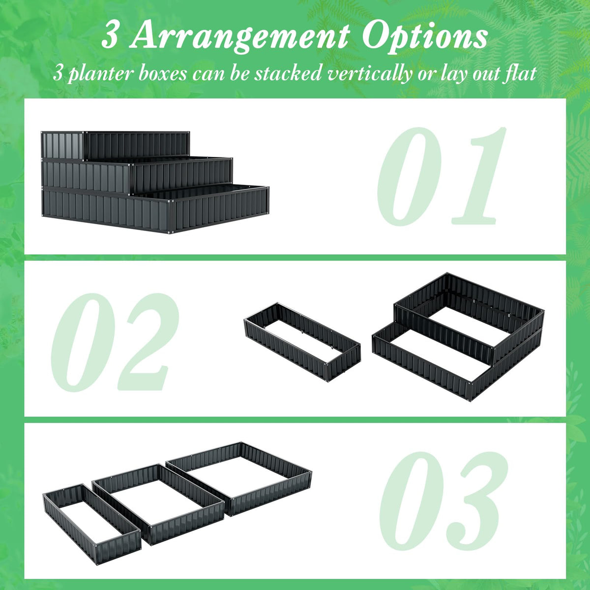 Lucktree 3 Tier Raised Garden Bed