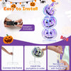 Lucktree 3.4 Ft Halloween Decorations, Light up Stacked Pumpkins with 150 LED Lights