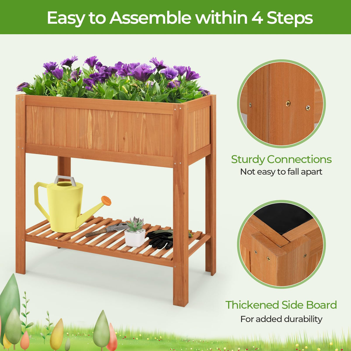 Lucktree Raised Garden Beds Outdoor