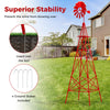 Lucktree 8.3FT Windmill Yard Garden Metal Ornamental Wind Mill Weather Vane Weather Resistant