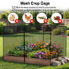 Lucktree Garden Crop Cage | 10 x 6.5 x 6.5 ft Plant Netting Cover w/Zipper Doors