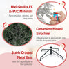 Lucktree 7ft Pre-Lit Snow Flocked Christmas Tree, Artificial Hinged Full Xmas Tree with 743 PVC & Pine Needles