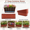 Lucktree 4-Tier Vertical Garden Planter with 4 Container Boxes & Drainage System (1/2)