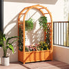 Lucktree Raised Garden Bed with Arch Trellis