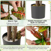 Lucktree 5 FT Tall Artificial Croton Palm Tree in Pot with Gradient Leaves