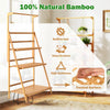 Lucktree Plant Stand Indoor Outdoor - Bamboo 3-Tier Hanging Tall Ladder Flower Pot Display Organizer Rack