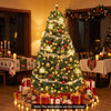 7 FT Pre-lit Christmas Tree Artificial Hinged Xmas Tree