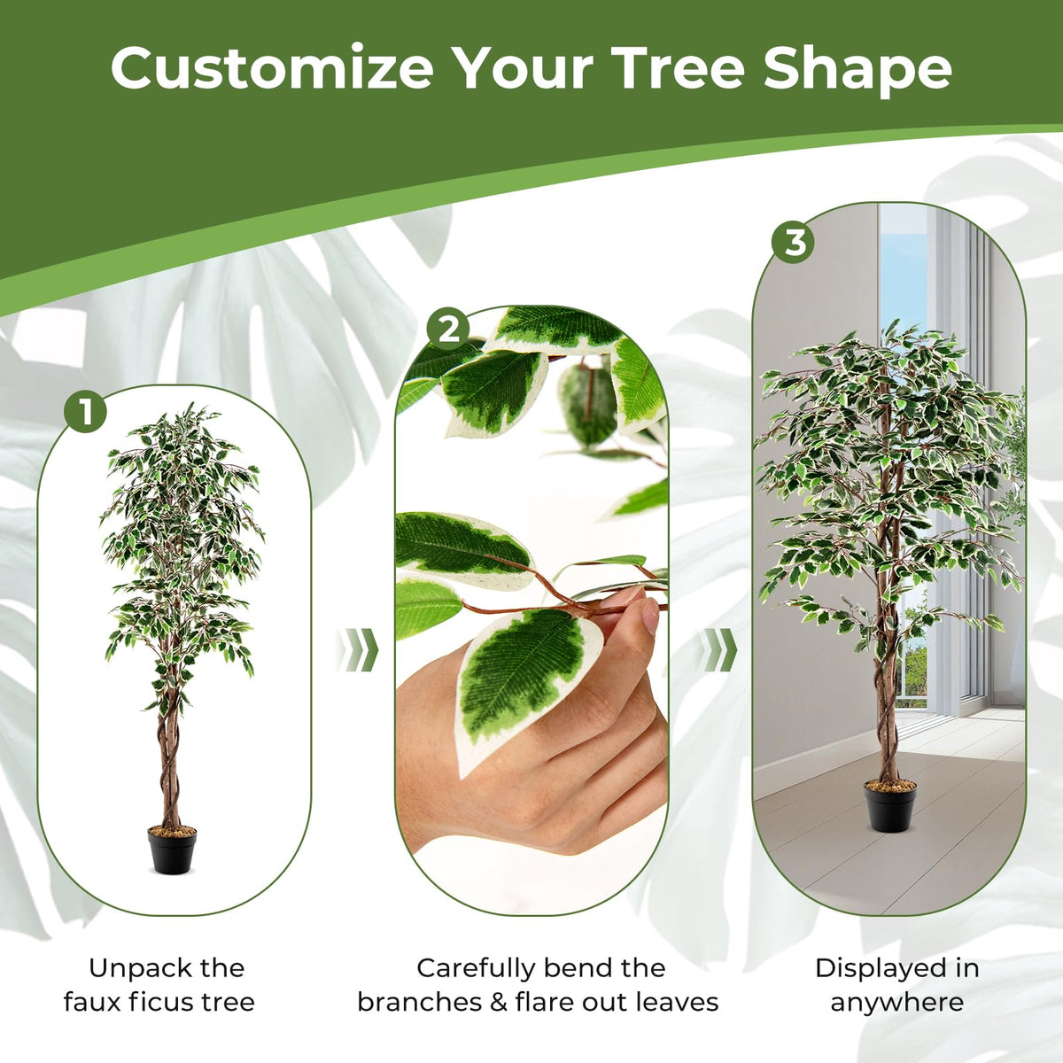 Lucktree Artificial Ficus Tree