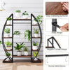 Lucktree Plant Stand Indoor with Grow Lights 10-Tier 63" Tall Metal Plant Shelf