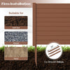 Lucktree Air Conditioner Fence 2/4 Panels - 48''W x 36''H Outdoor Privacy Screen Trash Can Enclosure with 3 Stakes