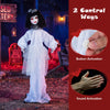 Lucktree 4 FT Animated Halloween Doll Girl with Shaking Head & Posable Arms