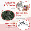 Lucktree 4.5ft Pre-Lit Snow Flocked Christmas Tree, Artificial Hinged Full Xmas Tree with 279 PVC & Pine Needles