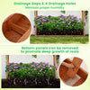 Lucktree Raised Garden Bed with Trellis and Hanging Roof