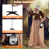 Lucktree Halloween Animatronic, Talking Zombie Maid in Lantern