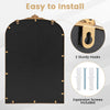 Lucktree Antiqued Gold Wall Mirror(30"L x 20"W)