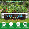 Lucktree 6 x 3 x 1 FT Galvanized Rectangular Metal Raised Garden Bed (1/2)