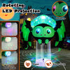 Lucktree 6 FT Halloween Inflatable Spider with Multi-Color Rotating Light