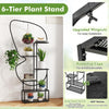 Lucktree 2 Pack 6-Tier Butterfly-Shaped Plant Stand Indoor