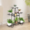Lucktree 7 Tiers Metal Plant Stand Flower Pots Holder