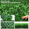 Lucktree 12PCS 20x20inch Artificial Boxwood Panels Garden Privacy Fence Screen