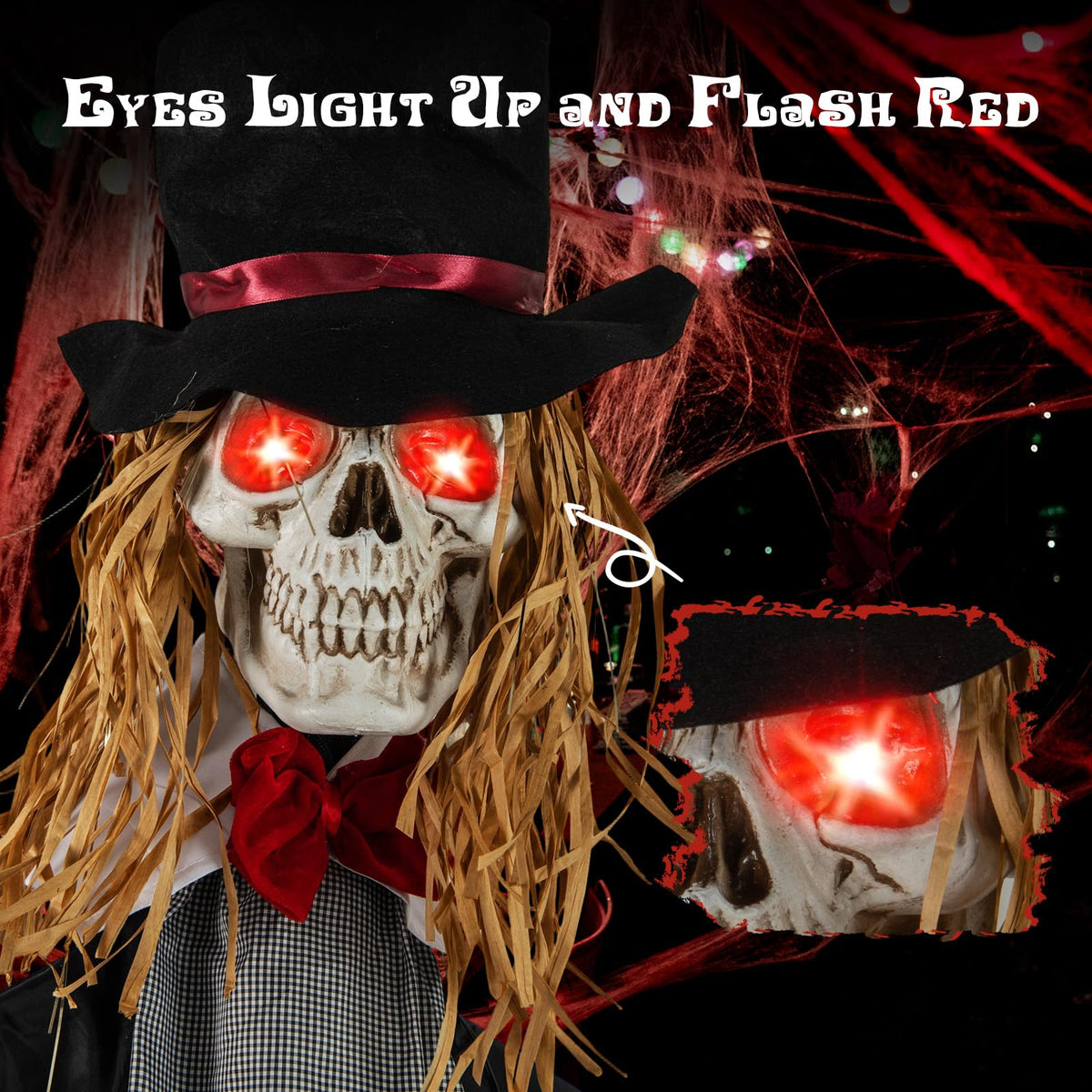 Lucktree Halloween Animatronic Skeleton Bride / Groom