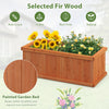Lucktree Raised Garden Bed | 31”x14”x12” Wooden Planter Box with 4 Drainage Holes (1/2)