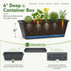 Lucktree 5-Tier Vertical Garden Planter Set 1/2 Raised Garden Bed w/Drainage