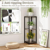 Lucktree 3 Tier Tall Plant Stand Indoor, 36 Inch Corner Plant Holder with Metal Frame