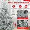Lucktree 6FT / 7FT / 8FT Pre-Lit Snow Flocked Christmas Tree | Holiday Home Office Decoration