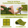 Lucktree 12PCS 20" x 20" Grass Wall Panels Backdrop, Garden Privacy Fence Screen, 33.3 Sq.ft Artificial Moss Wall Panels