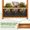 Lucktree Raised Garden Bed with Arch Lattice Trellis, for Climbing Vine Flower Vegetable