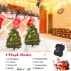 Lucktree Set of 2 Pathway Christmas Trees, 2FT Pre-Lit Artificial Xmas Trees - LucktreeUS