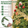 Lucktree 7.5ft Artificial Christmas Tree, Unlit Green Hinged Xmas Full Tree with 1019 Lush Branch Tips