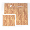 Lucktree 12 Tiles Exercise Foam Mats with Border, 48 SQ FT EVA Interlocking Flooring Mats for Exercise Equipment