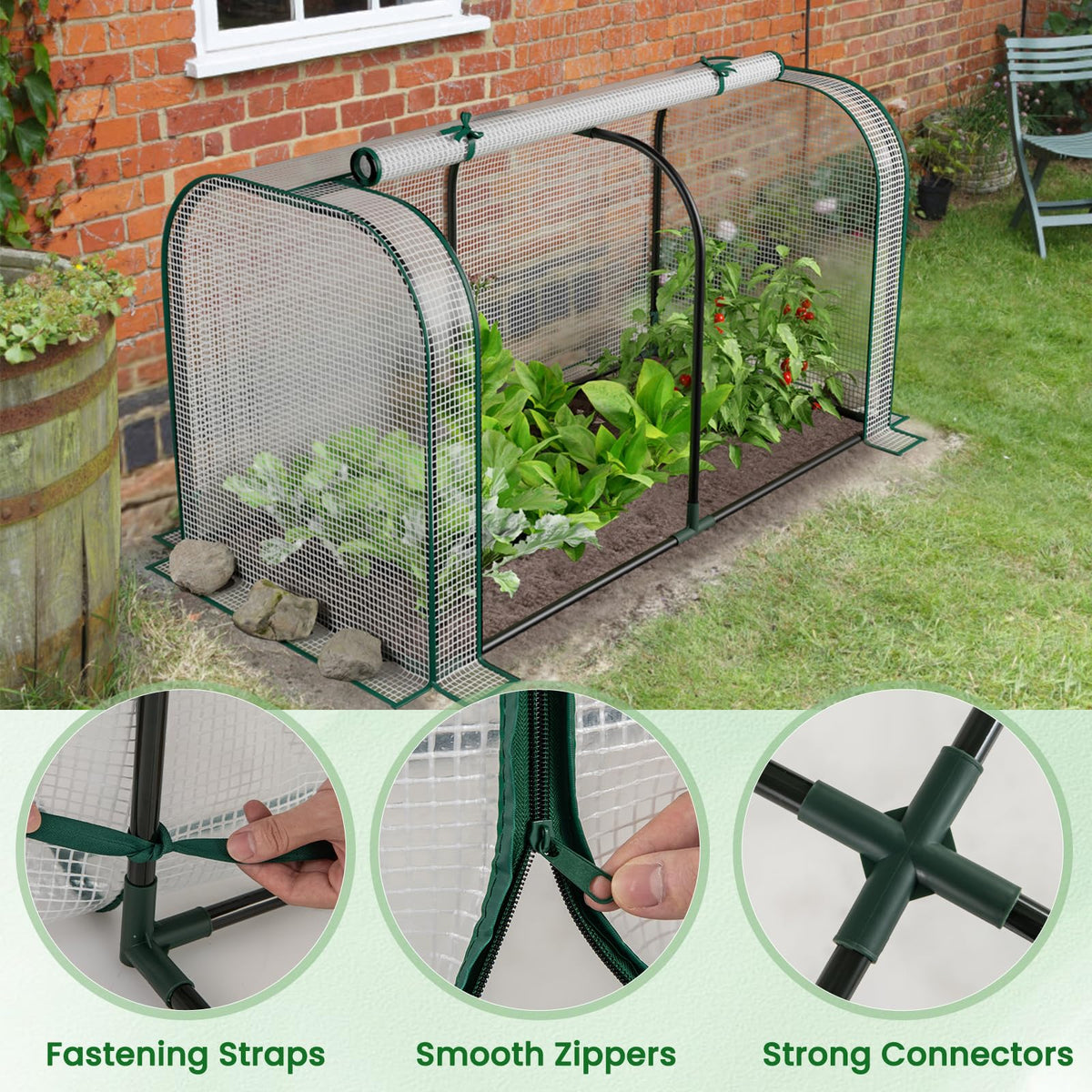 Lucktree Raised Garden Bed with Cover
