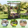 Lucktree Raised Garden Bed with Trellis & Hanging Roof