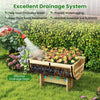 Lucktree Half Barrel Raised Garden Bed for Flower Vegetable Fruit